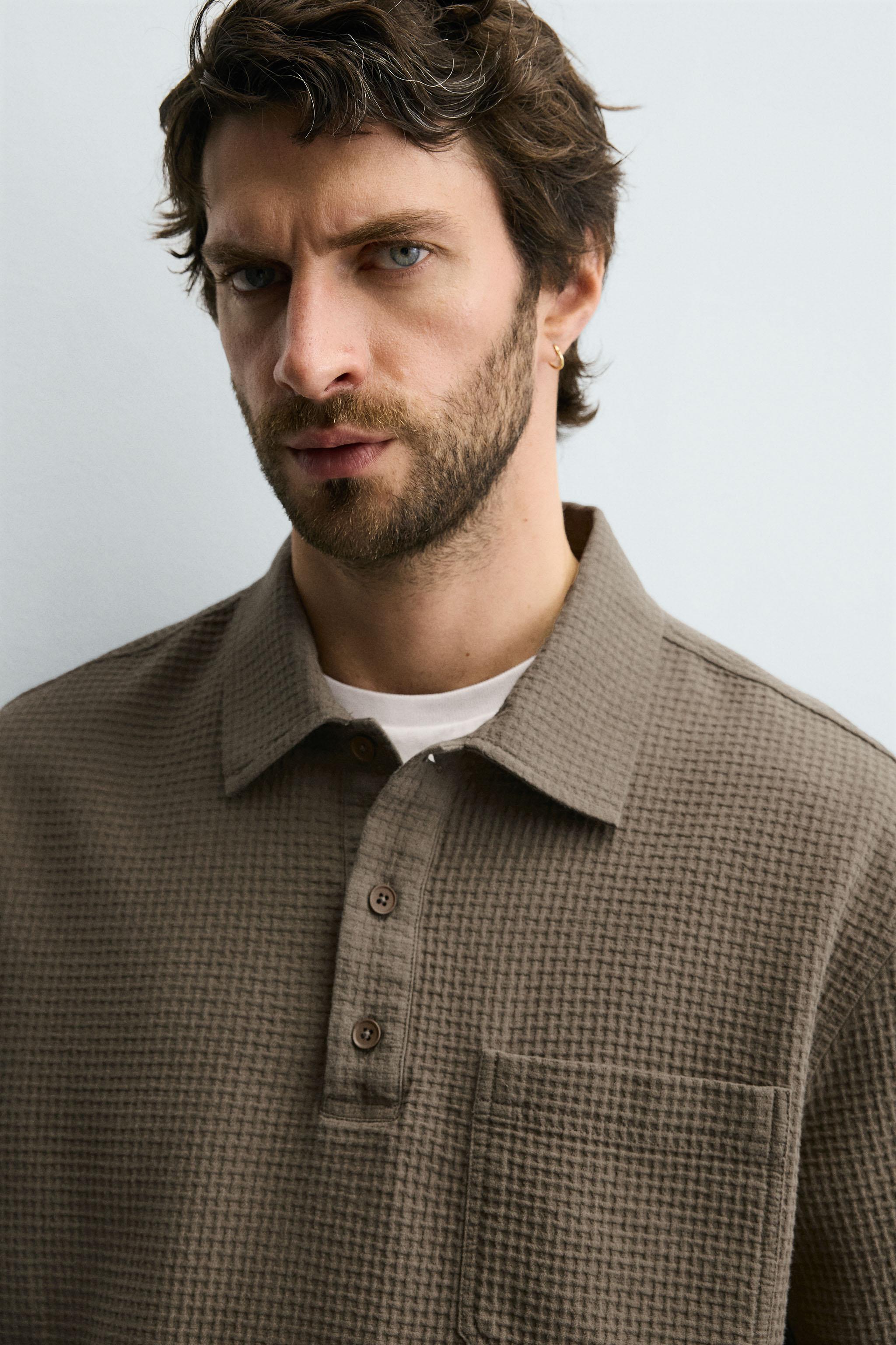 TEXTURED POLO SHIRT