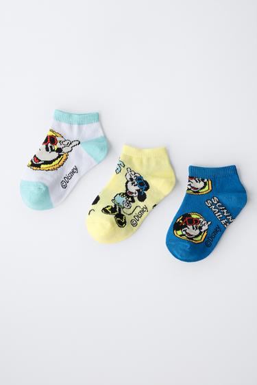 MICKEY MOUSE © DISNEY THREE-PACK OF TRAINER SOCKS - Blue by Zara - Image 3