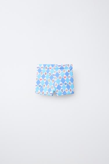 BOXER DE BAIN IMPRIMÉ CIRQUE 2-6 ANS - Bleu / Blanc de Zara - Image 1