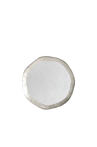 PIATTO PANE VETRO BORDO - Argento di Zara