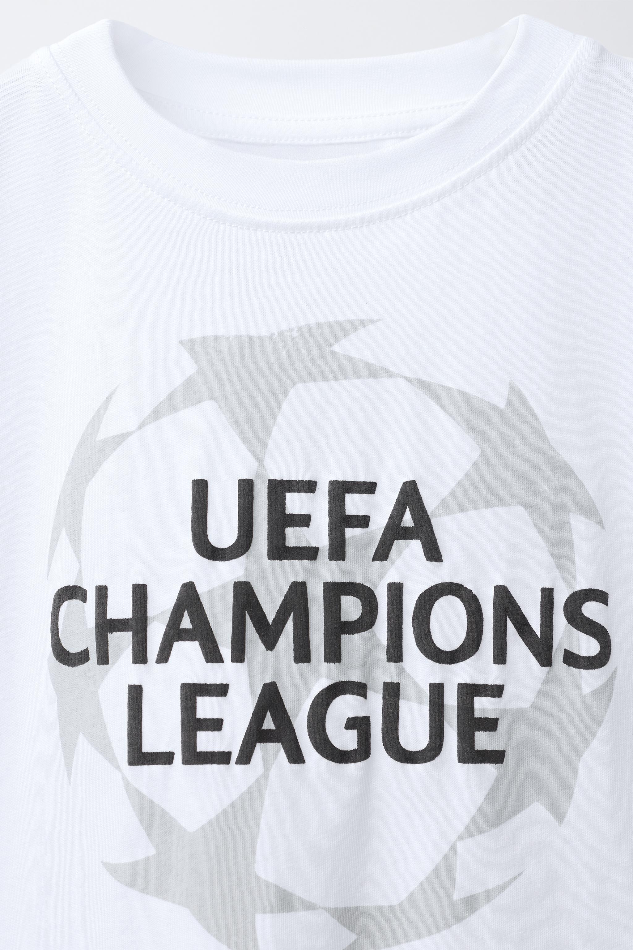 UEFA CHAMPIONS LEAGUE ® PRINTED T-SHIRT - White | ZARA
