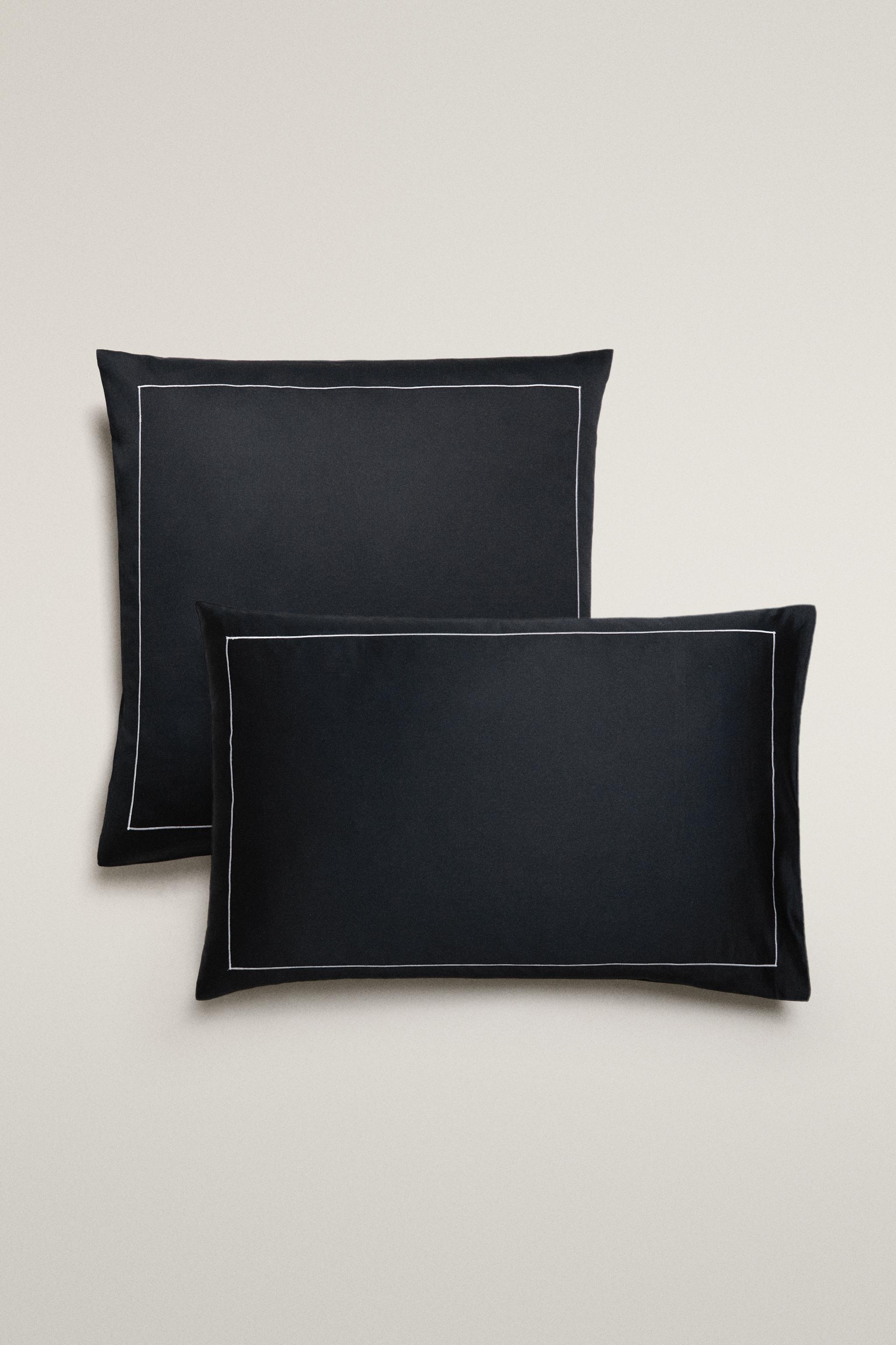 SATEEN PILLOWCASE WITH TRIM (500 THREAD COUNT)