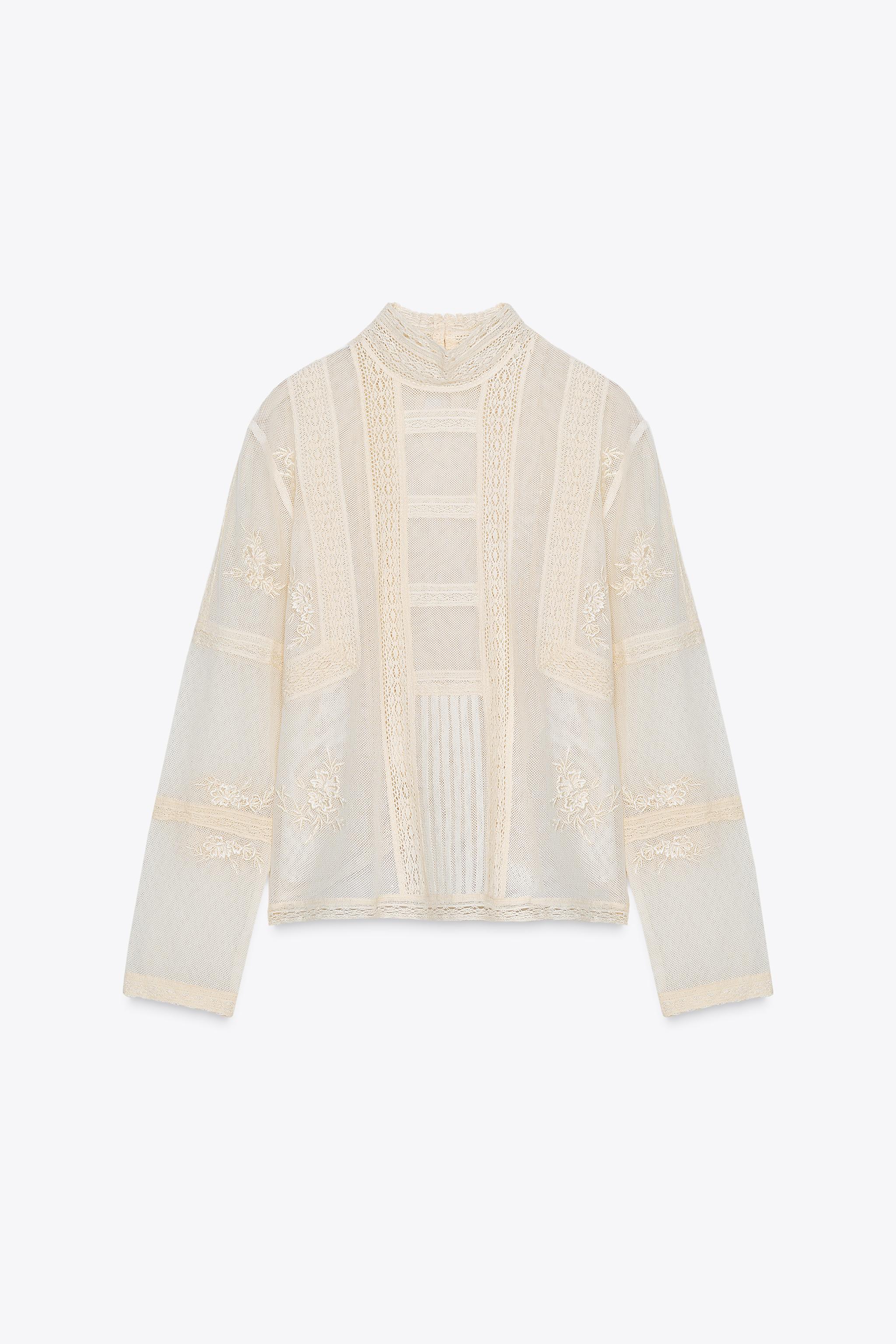 ZARA zw correction レースブラウス　セシリーバンセン ZARA zw correction レースブラウス セシリーバンセン