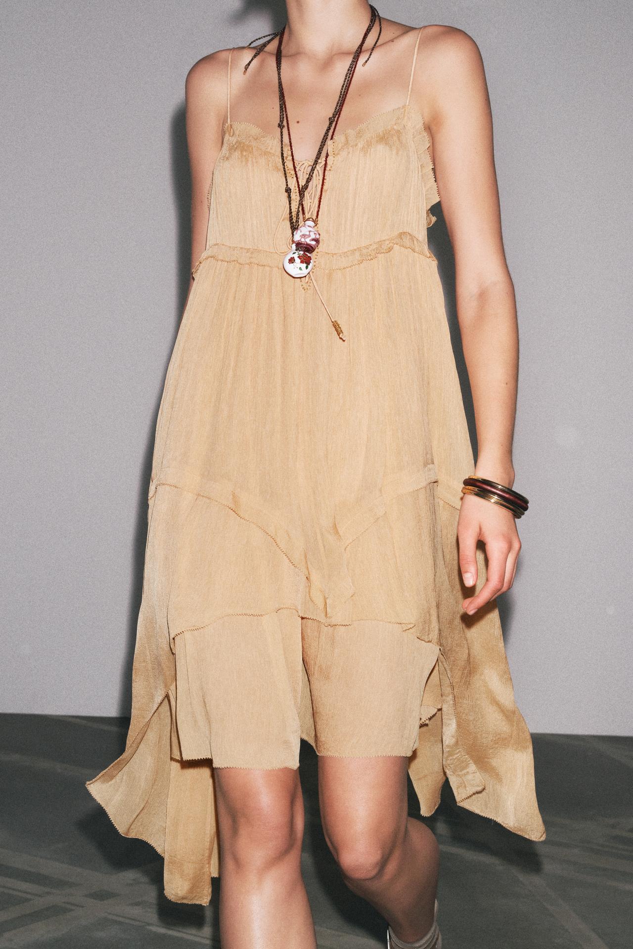 ASYMMETRIC RUFFLED DRESS ZW COLLECTION
