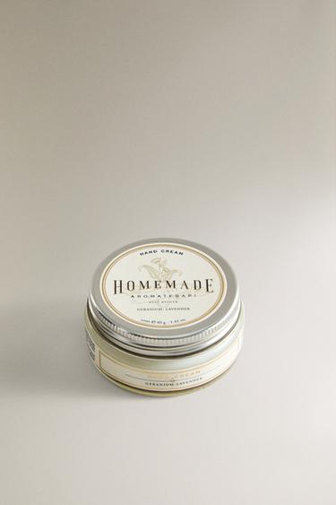 (40 G) GERANIUM, LAVENDER HAND CREAM - White / Pink by Zara - Image 0