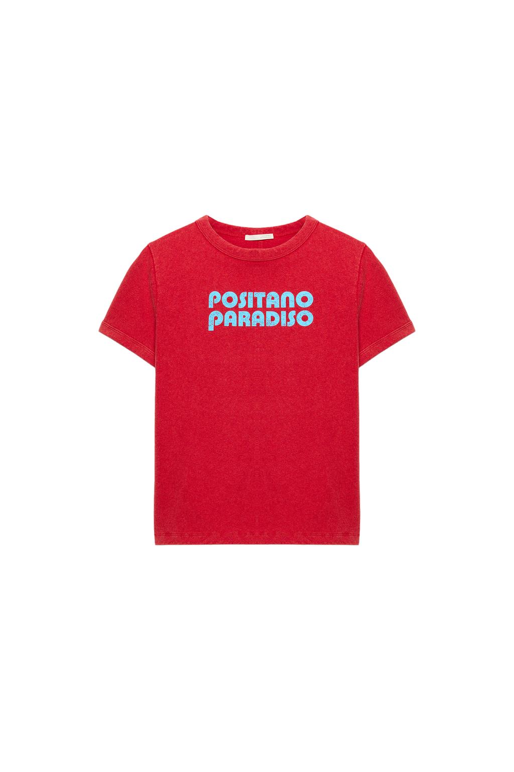 WASHED EFFECT TEXT T-SHIRT - image 3