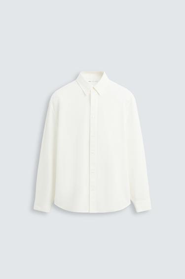 TEXTURED JACQUARD SHIRT - Ecru by Zara