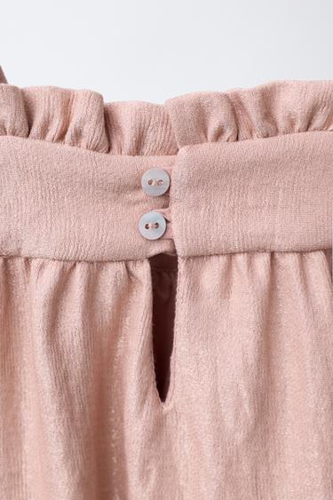 ROBE BRILLANTE À NŒUDS - Rose de Zara - Image 3