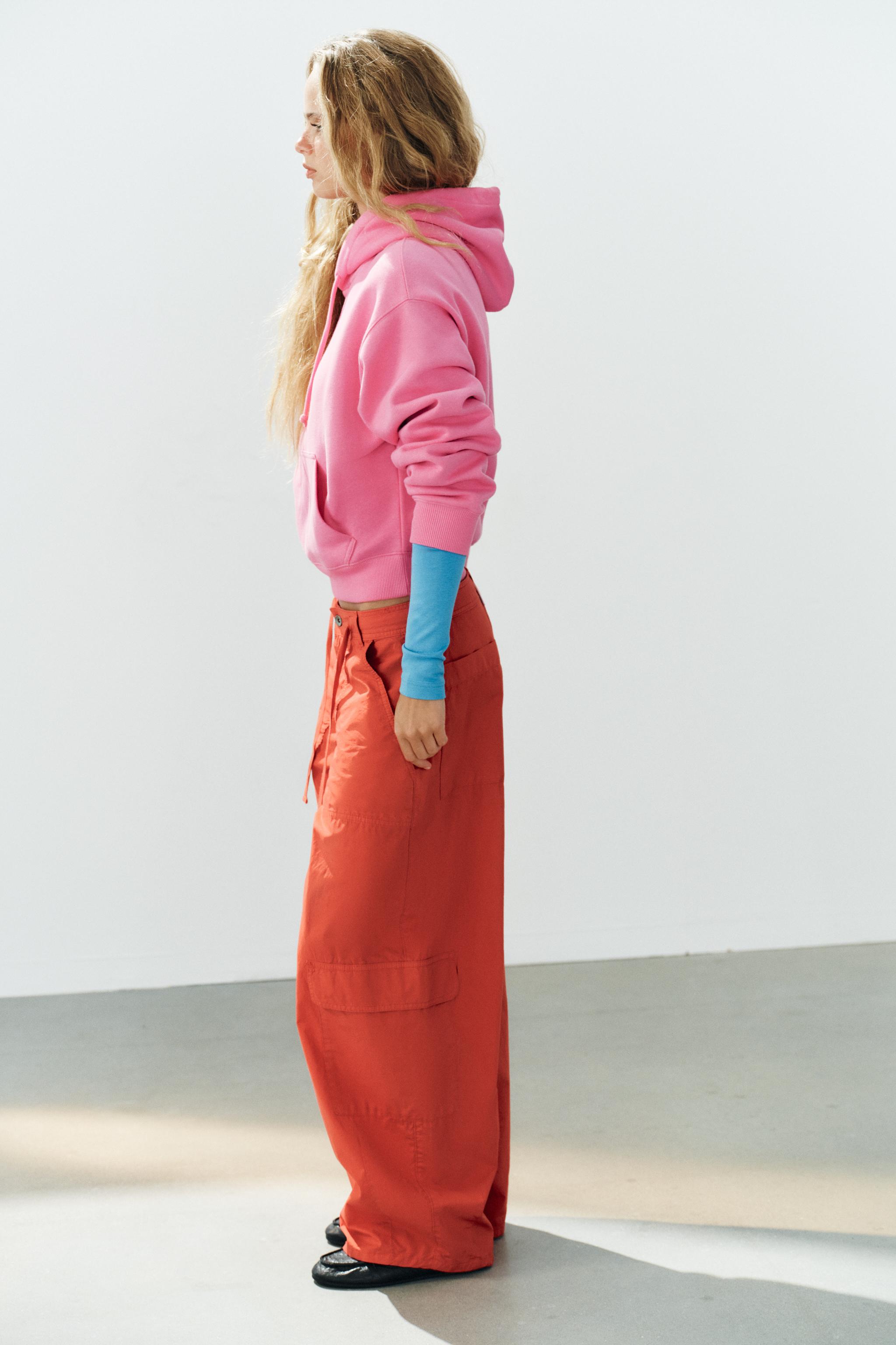 Zara OVERSIZE KARGO PANTOLON görsel 4