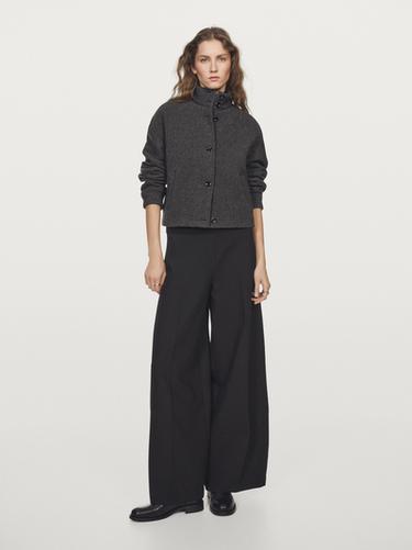 Zara Wool blend bomber jacket - Gray