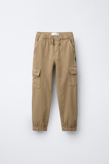 SOFT CARGO JOGGING TROUSERS - Ochre by Zara - Image 0