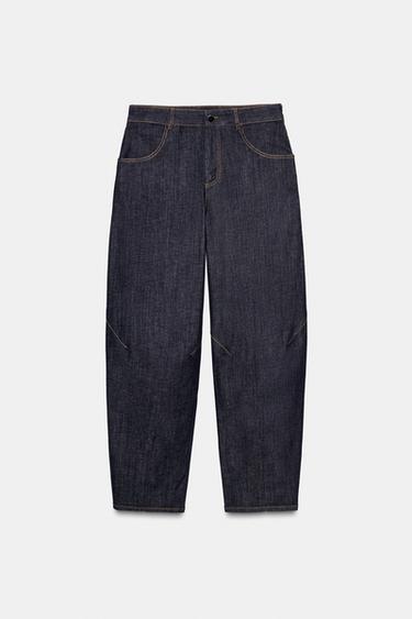 PANTALÓN BALLOON - Azul de Zara