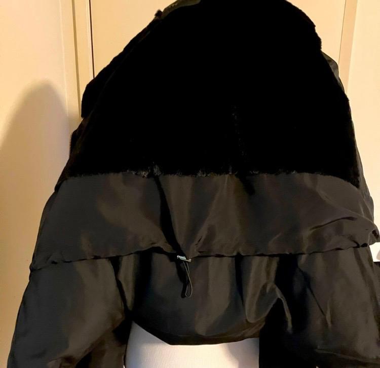 ZARA QUILTED LONG SLEEVES DOWN PUFFER JACKET WITH TEXTURED HOOD WARM WINTER SZ M - Image 5
