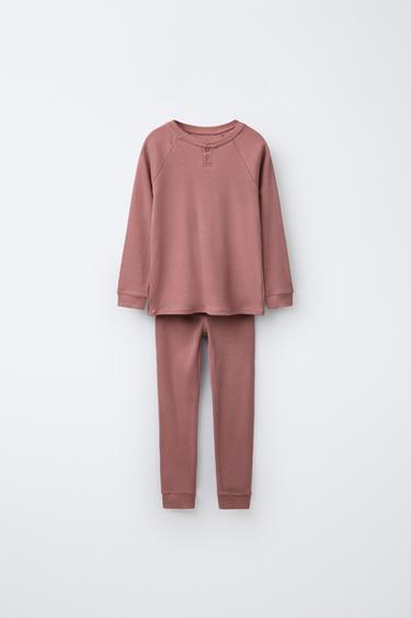 6-14 JAHRE/ SCHLAFANZUG MIT MERINOWOLLE - Rosa von Zara