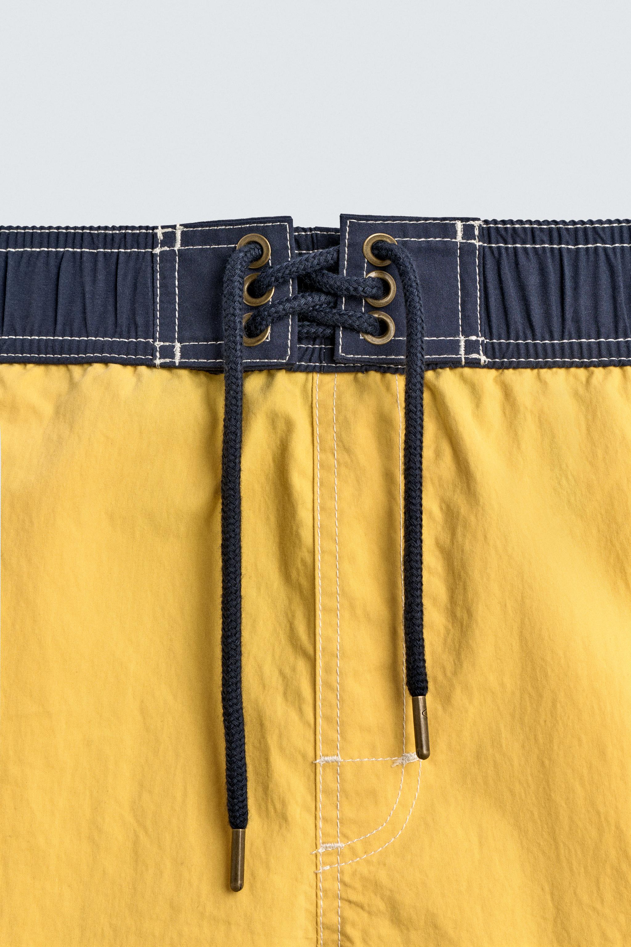 MAILLOT DE BAIN LONG AVEC CONTRASTE