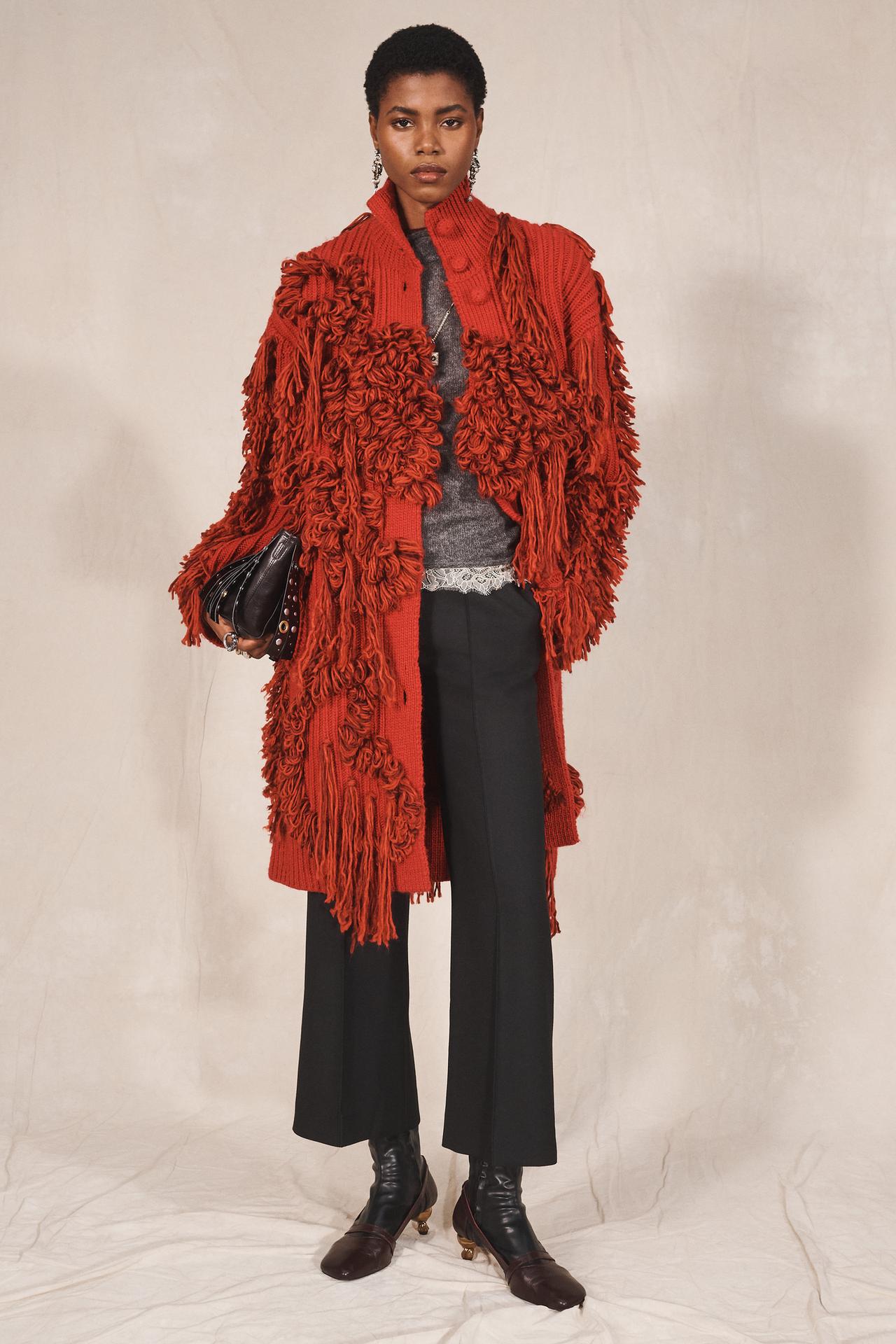 LIMITED EDITION FRINGED KNIT COAT