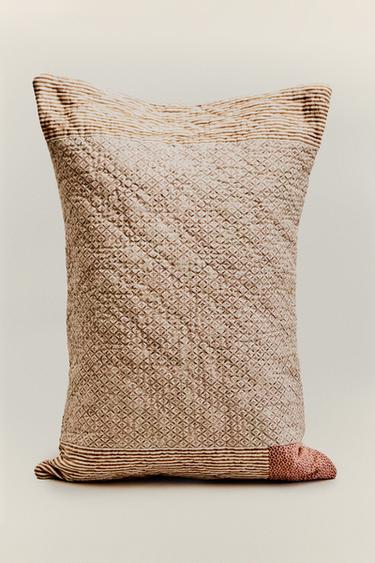 CONTRAST PRINT CUSHION COVER | KATHARINE POLE - Light beige by Zara