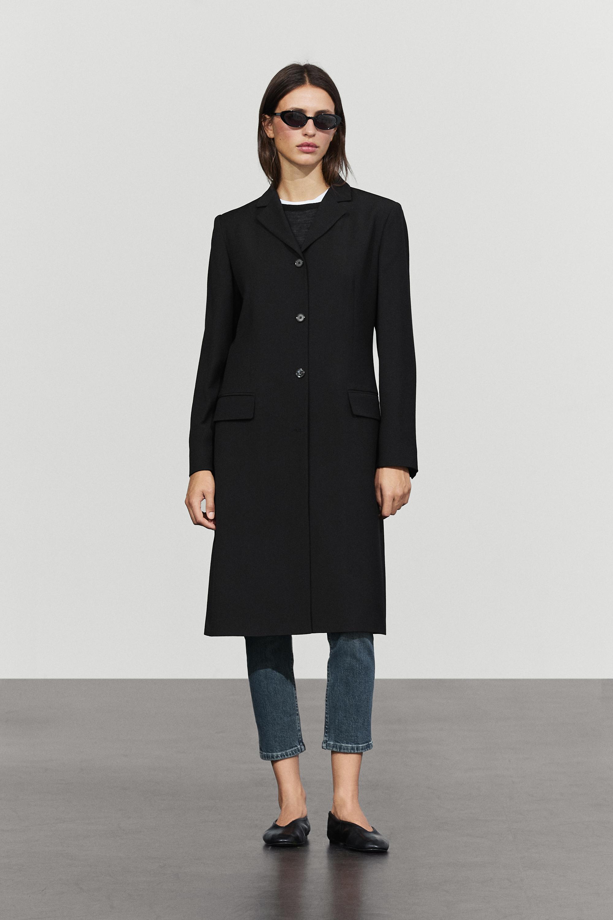 Wool blend coat