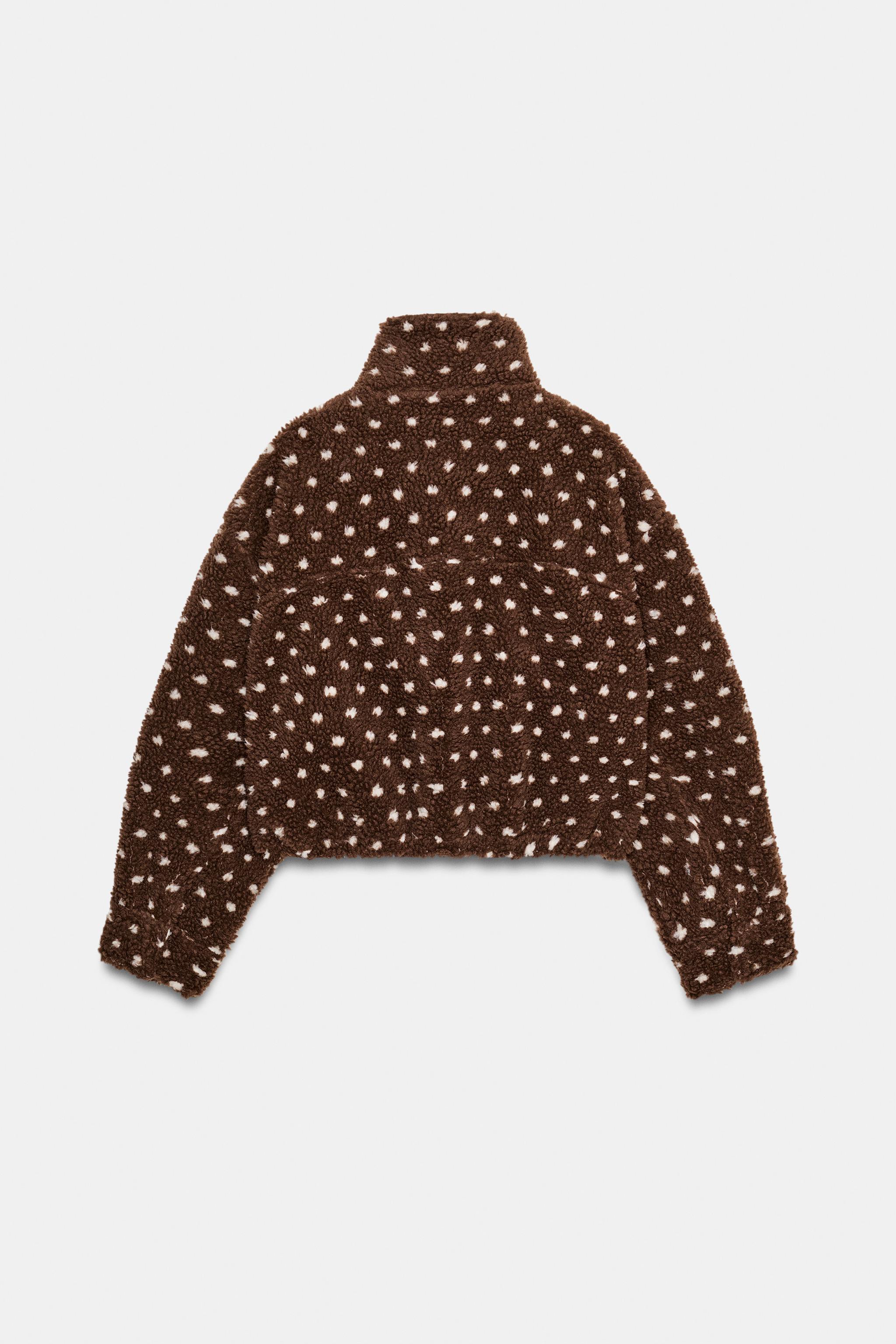 ZARA　完売品 　ドットプリントジャケット Lサイズ ZARA ドットプリントジャケット - メルカリ