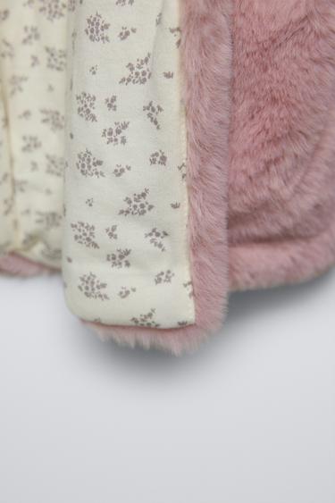 VESTE EFFET FOURRURE - Rose de Zara - Image 3