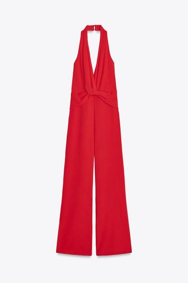 TUTA HALTER CON NODO - Rosso di Zara