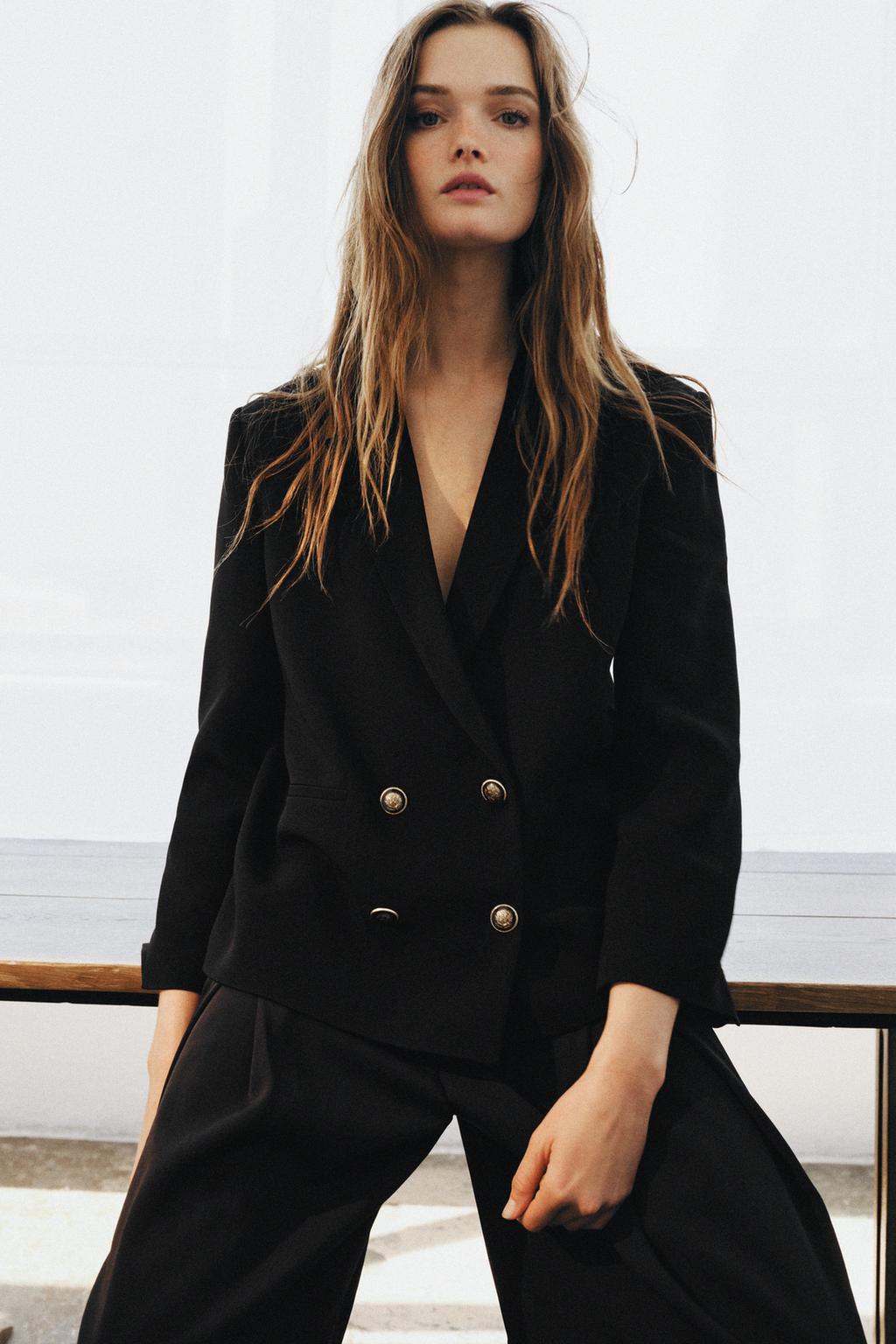 ZW COLLECTION STRAIGHT BUTTON BLAZER