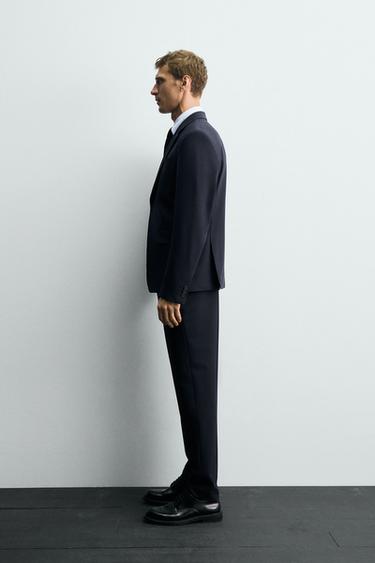 COMFORT SUIT TROUSERS - Navy blue by Zara - Image 3