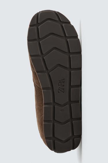CASUAL LEATHER TRAINERS - Brown by Zara - Image 4