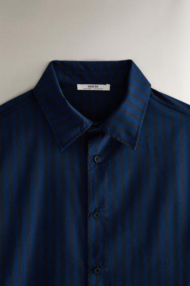 STRIPED SHIRT - Blue by Zara - Image 1