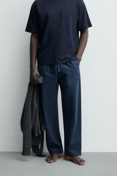 COMBINED STRIPED PYJAMA SET - Navy blue by Zara - Image 3