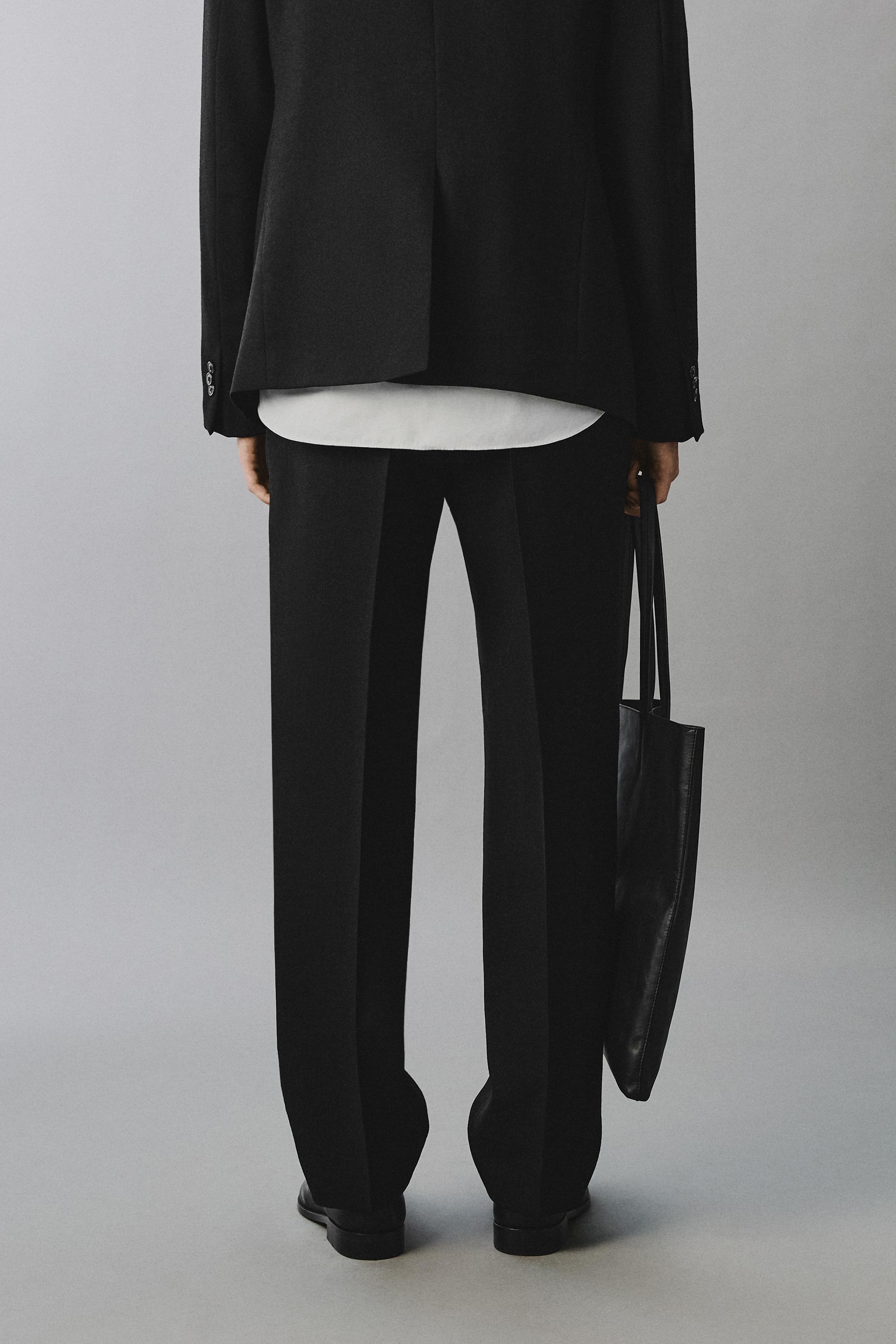 100% WOOL SUIT PANTS
