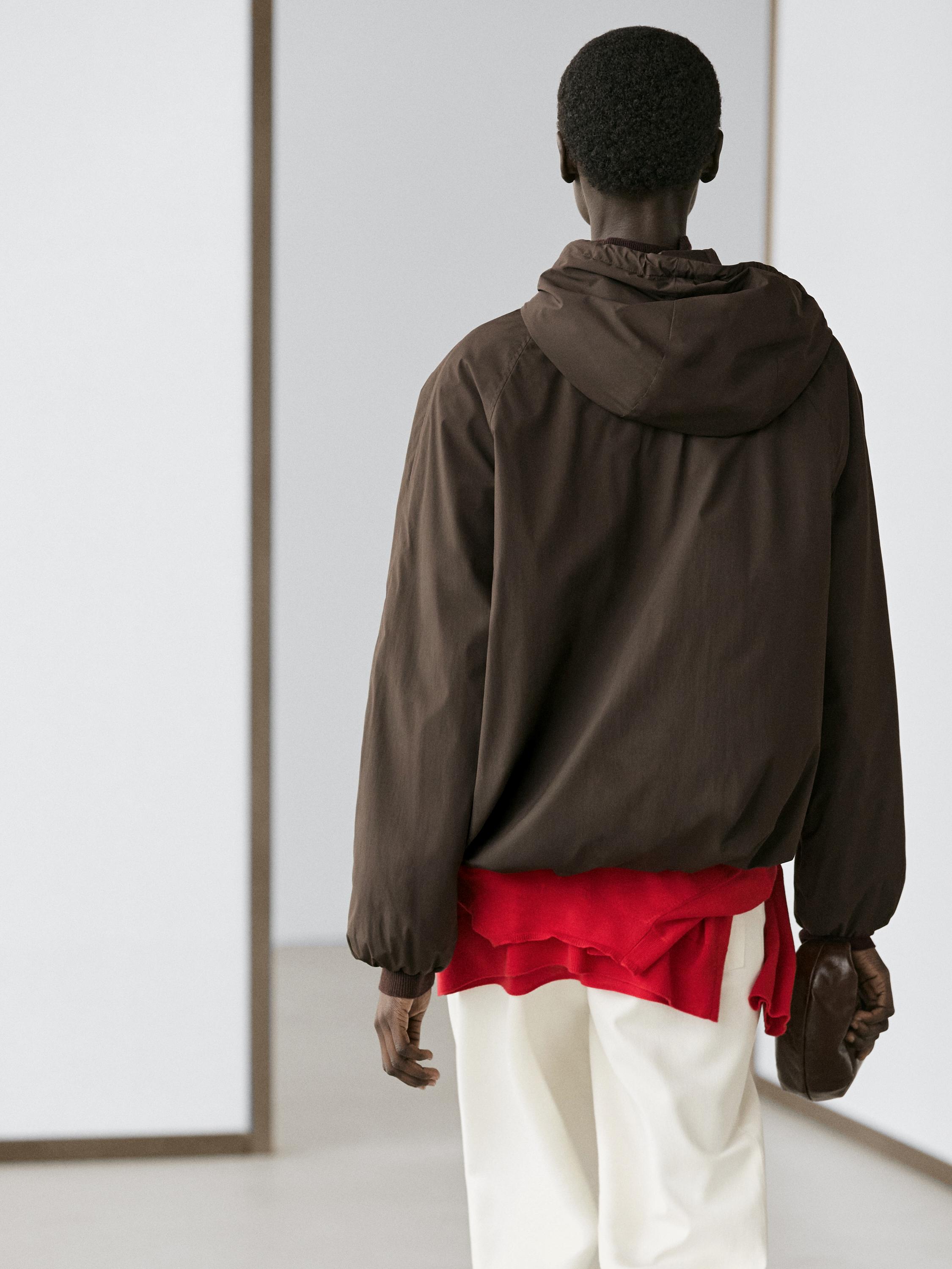 Veste bouffante à col montant