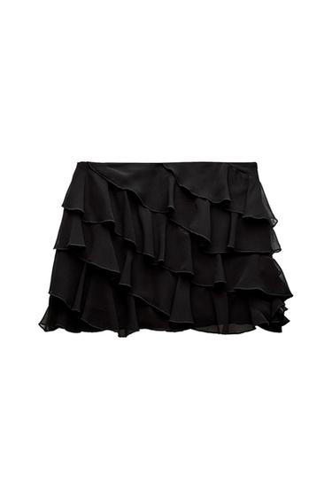 RUFFLED MINI SKIRT
