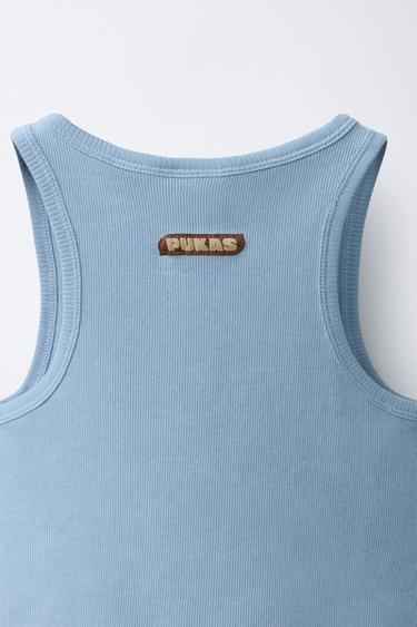 RIBBED PUKAS SURF T-SHIRT - Light blue by Zara - Image 3