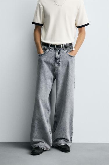 JEAN LARGE BAGGY - Gris / Bleu de Zara - Image 1