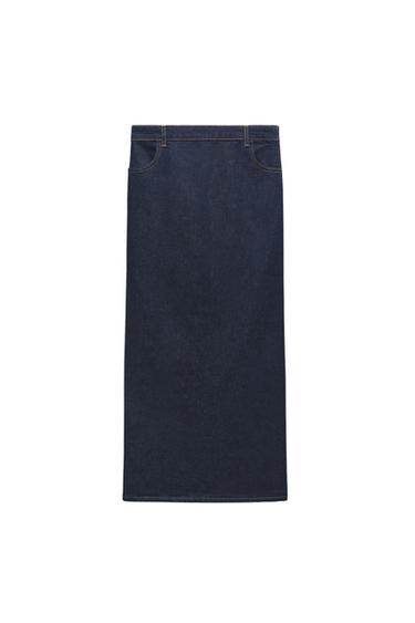 ZW DENIM SKIRT WITH SLIT