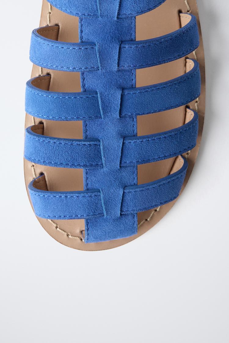 Sandalias de cuero tipo jaula 6