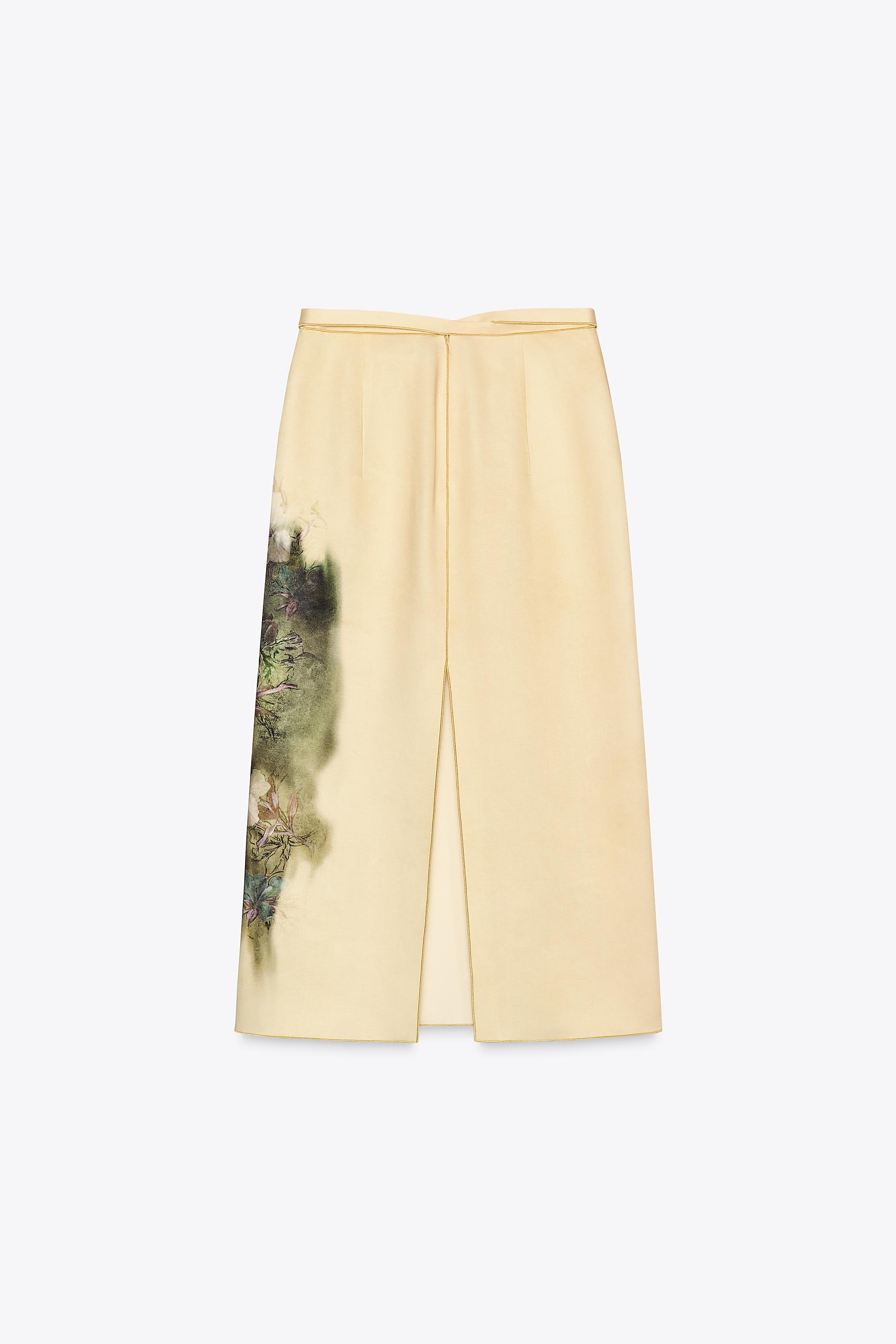 【ZARA】ZW COLLECTION プリント ミディスカート | 2903/103/020 428.jpg