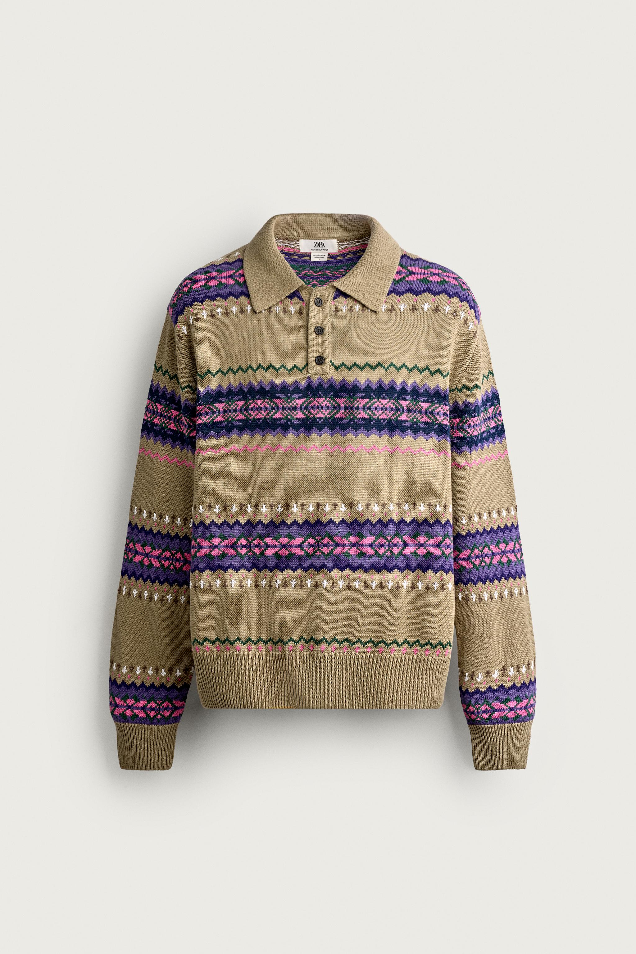 COTTON-LINEN KNIT POLO