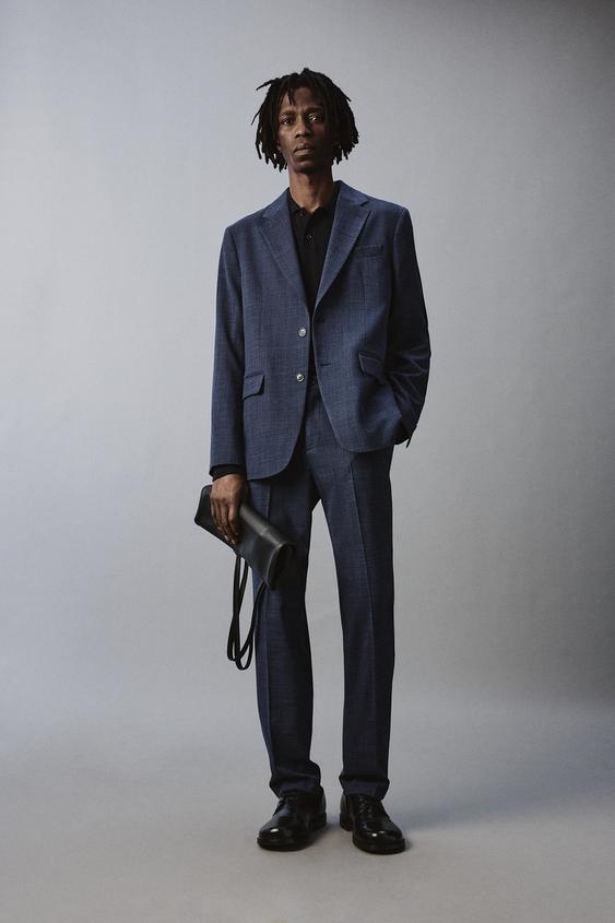 SLIM FIT WOOL BLEND BLAZER