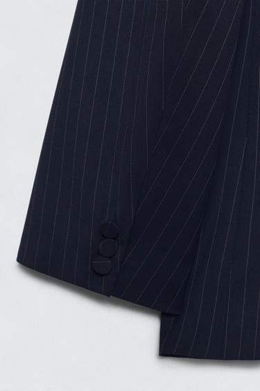 SOSHIOTSUKI X ZARA PINSTRIPE SUIT BLAZER - Navy blue by Zara - Image 6