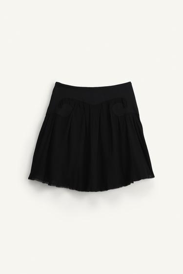 JUPE COURTE BIMATIÈRE ÉDITION LIMITÉE - Noir de Zara - Image 4