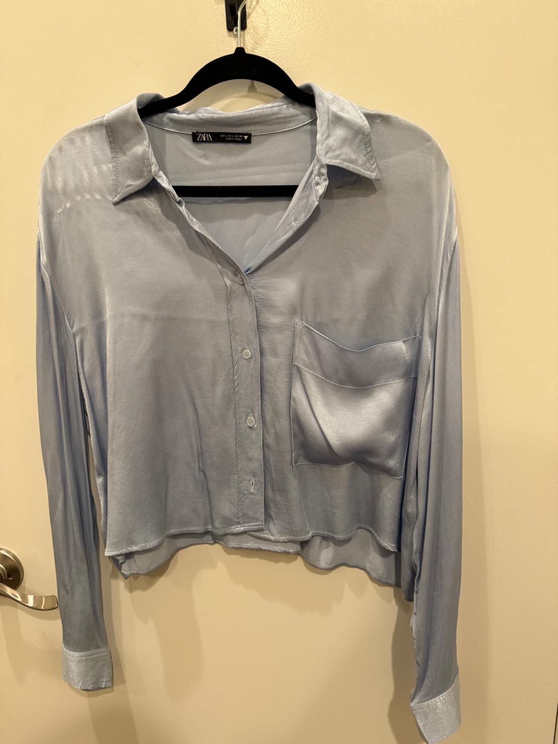 CAMISA SATINADA BOLSILLO - Image 3