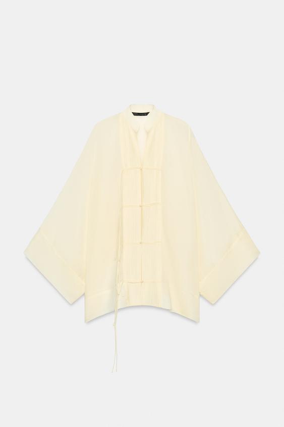 CAMISA ALAMARES ZW COLLECTION - Crudo de Zara - Imagen 0