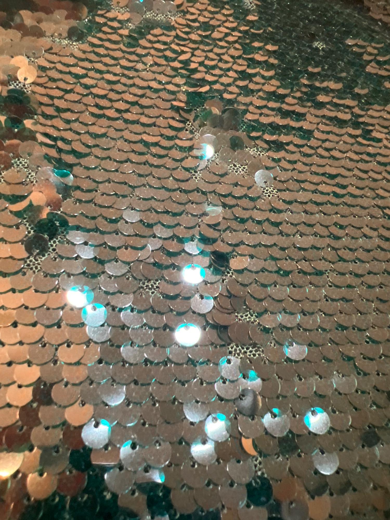 SEQUIN TURTLENECK TOP