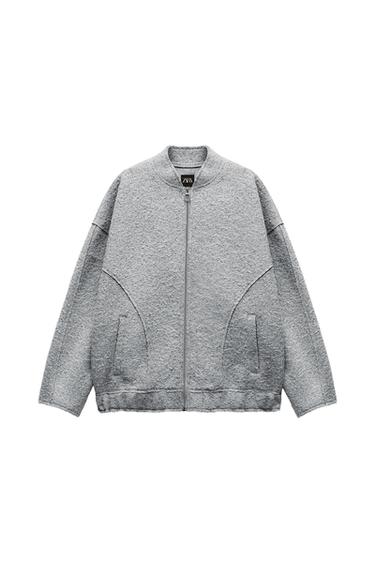 OVERSIZED BOUCLE BOMBER