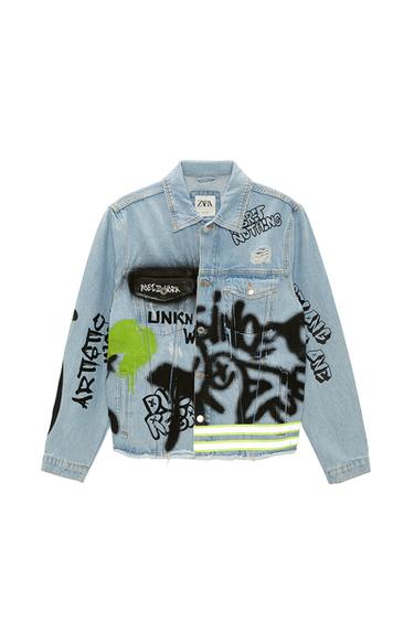 DENIM GRAFFITI JACKET