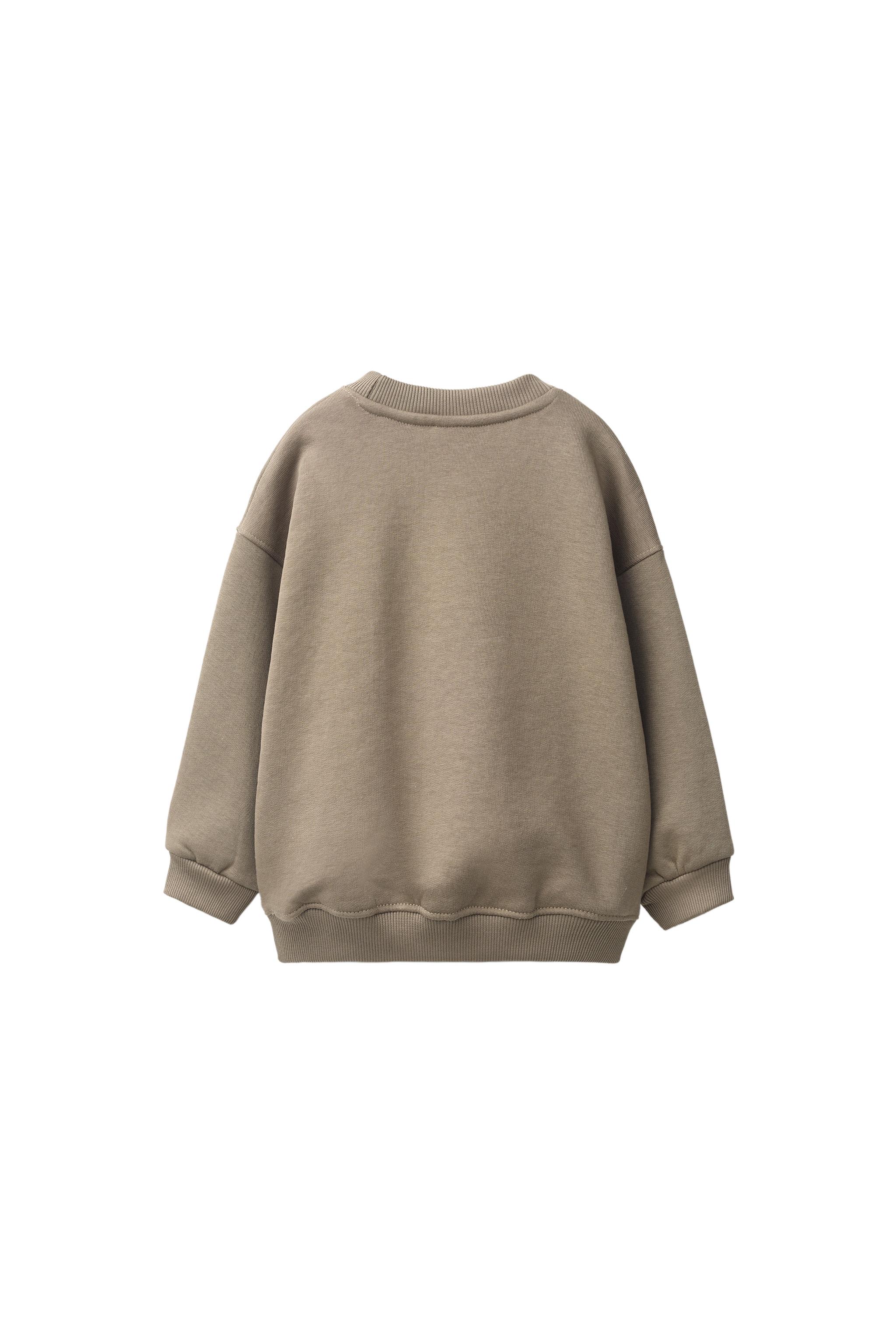 PLAIN SWEATSHIRT - Navy blue | ZARA Singapore