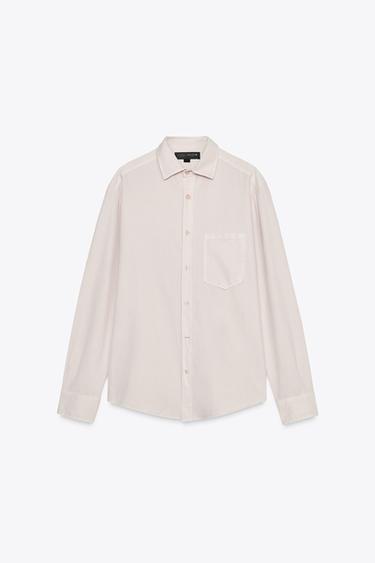 CAMISA BOLSILLO ZW COLLECTION - Lavanda de Zara