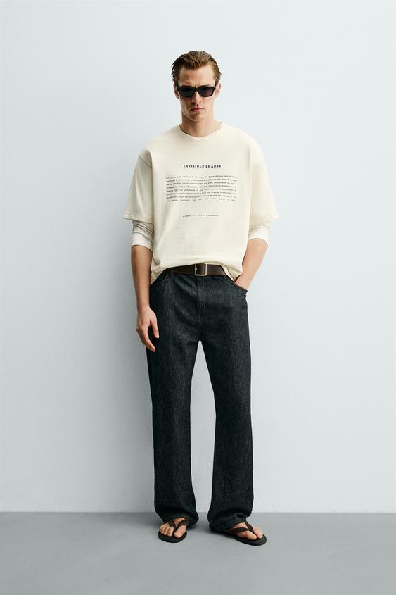TEXT PRINT T-SHIRT from Zara - $39.90